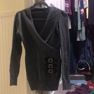 Rue21 Gray and Black sweater
